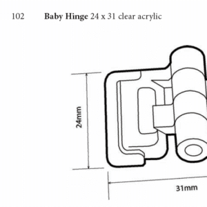 Baby Hinge 24 X 31mm