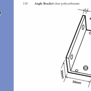 Angle Bracket Clear Polycarbonate