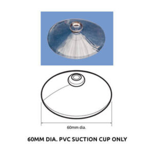 60mm dia. PVC suction cup only