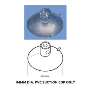 84mm dia. PVC suction cup only