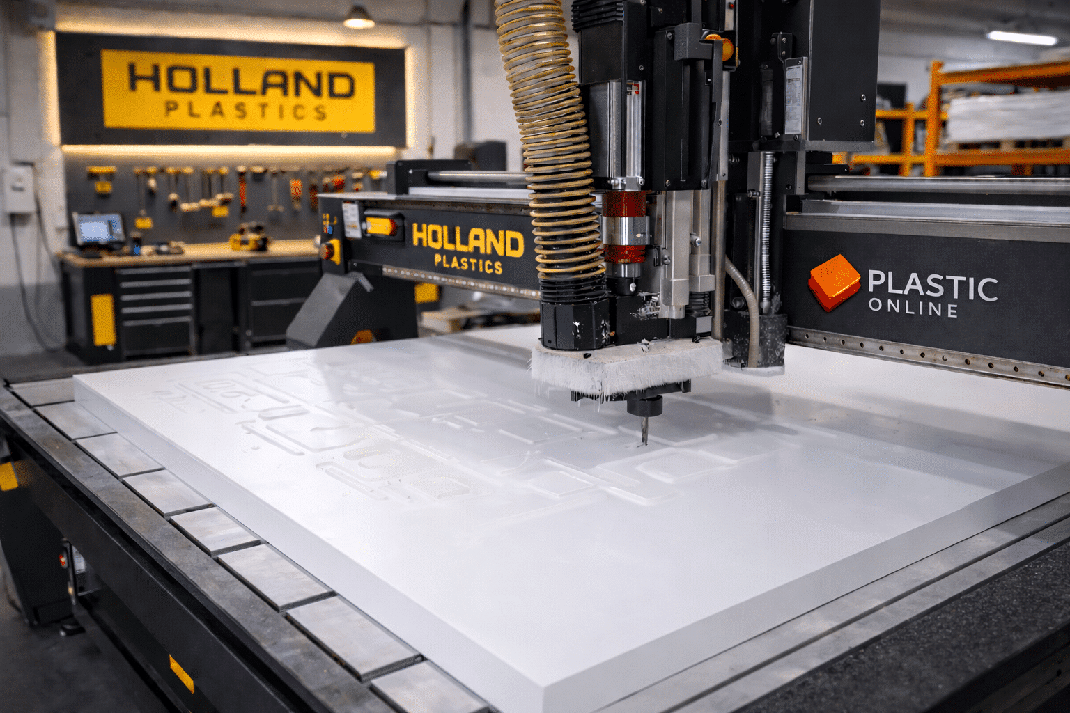 cnc router, plastic online router, holland plastics cnc manufacturing
